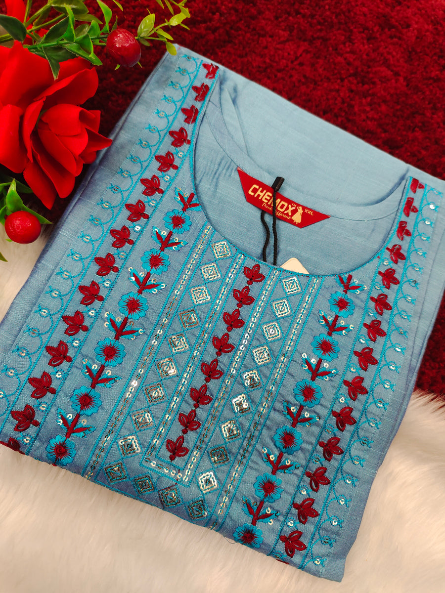 Branded Straight cut kurti