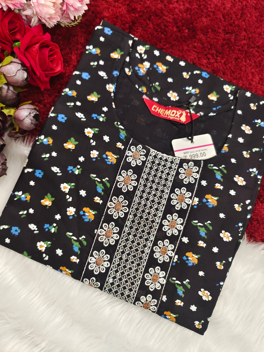 Branded Straight cut kurti