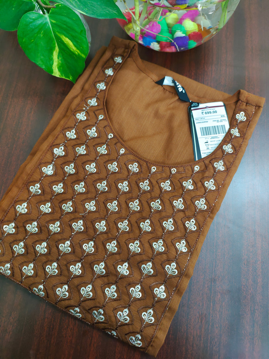Branded Straight cut kurti