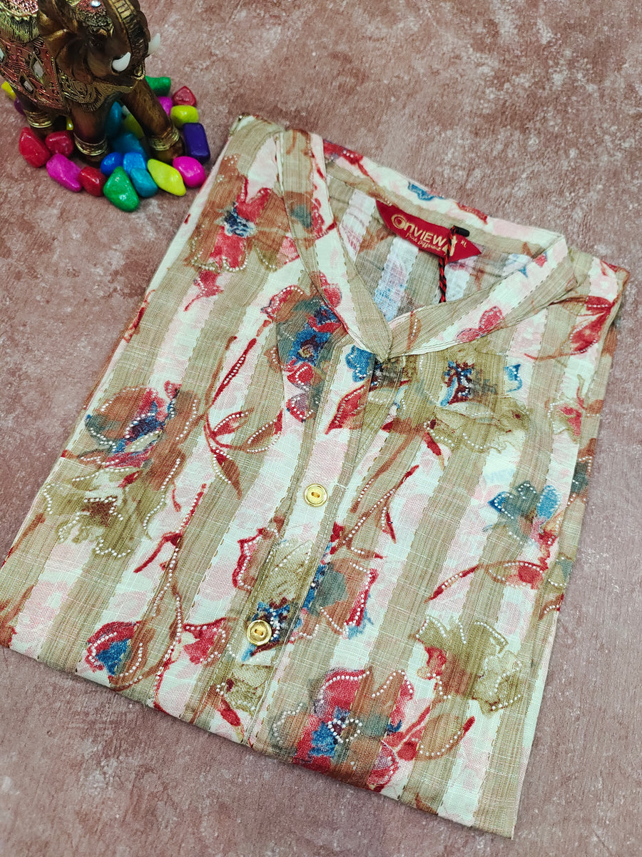 Branded Straight cut kurti