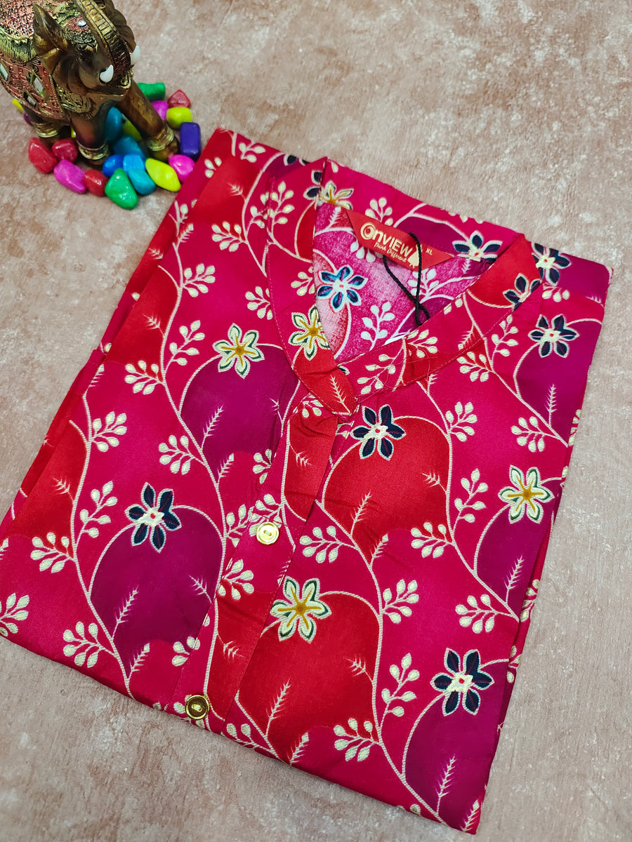 Branded Straight cut kurti