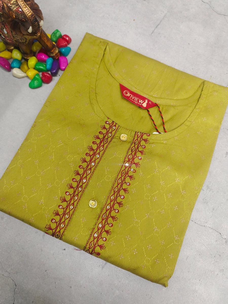 Branded Straight cut kurti