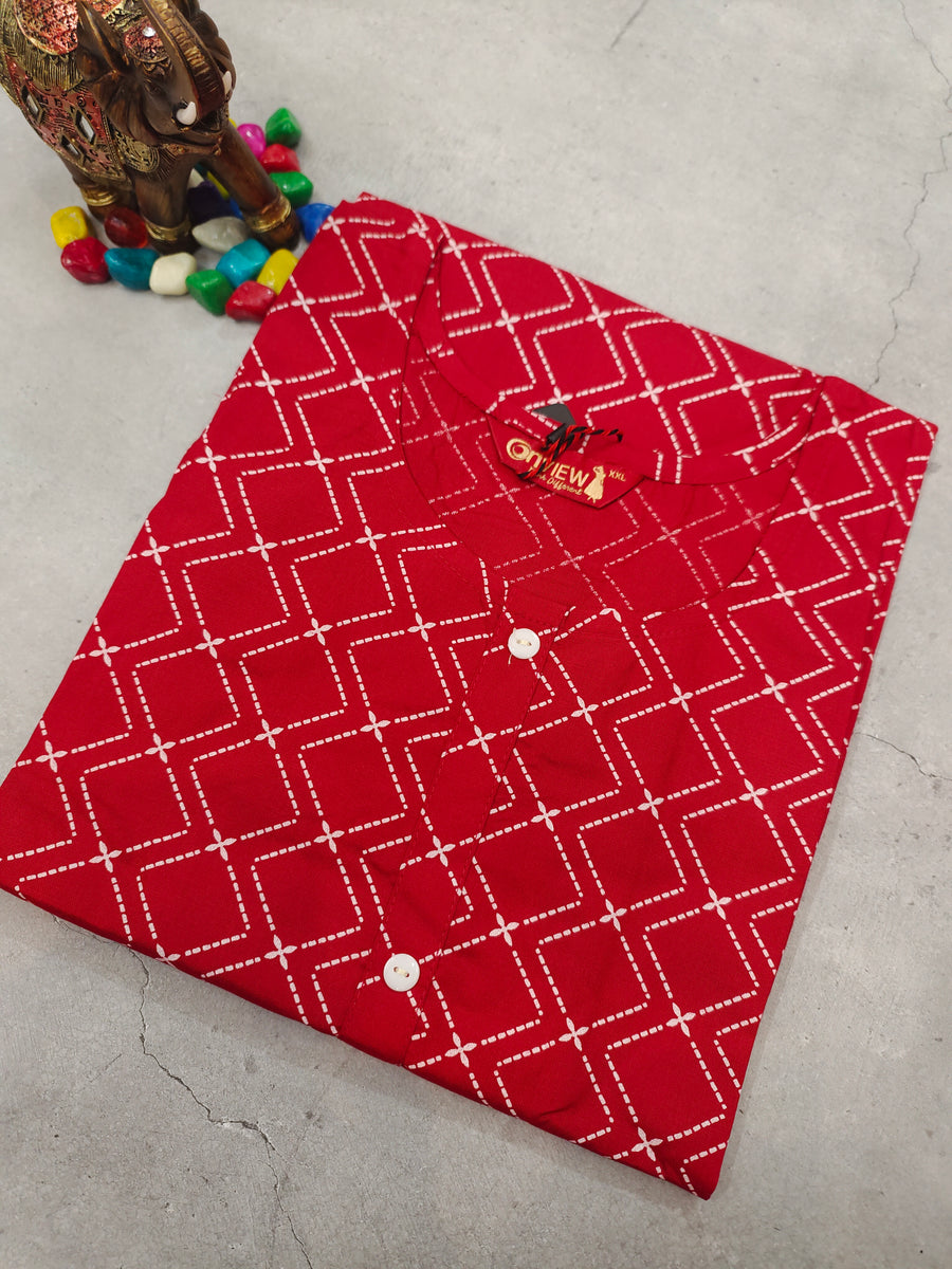 Casual Straight Cut Kurtis