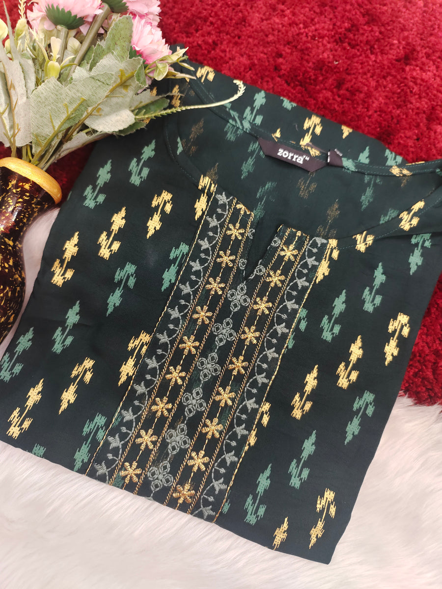 Branded Straight cut kurti