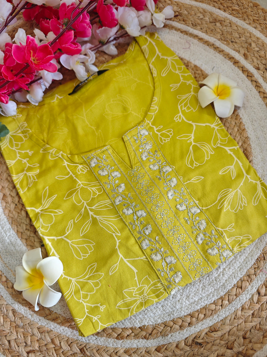 Branded Straight cut kurti