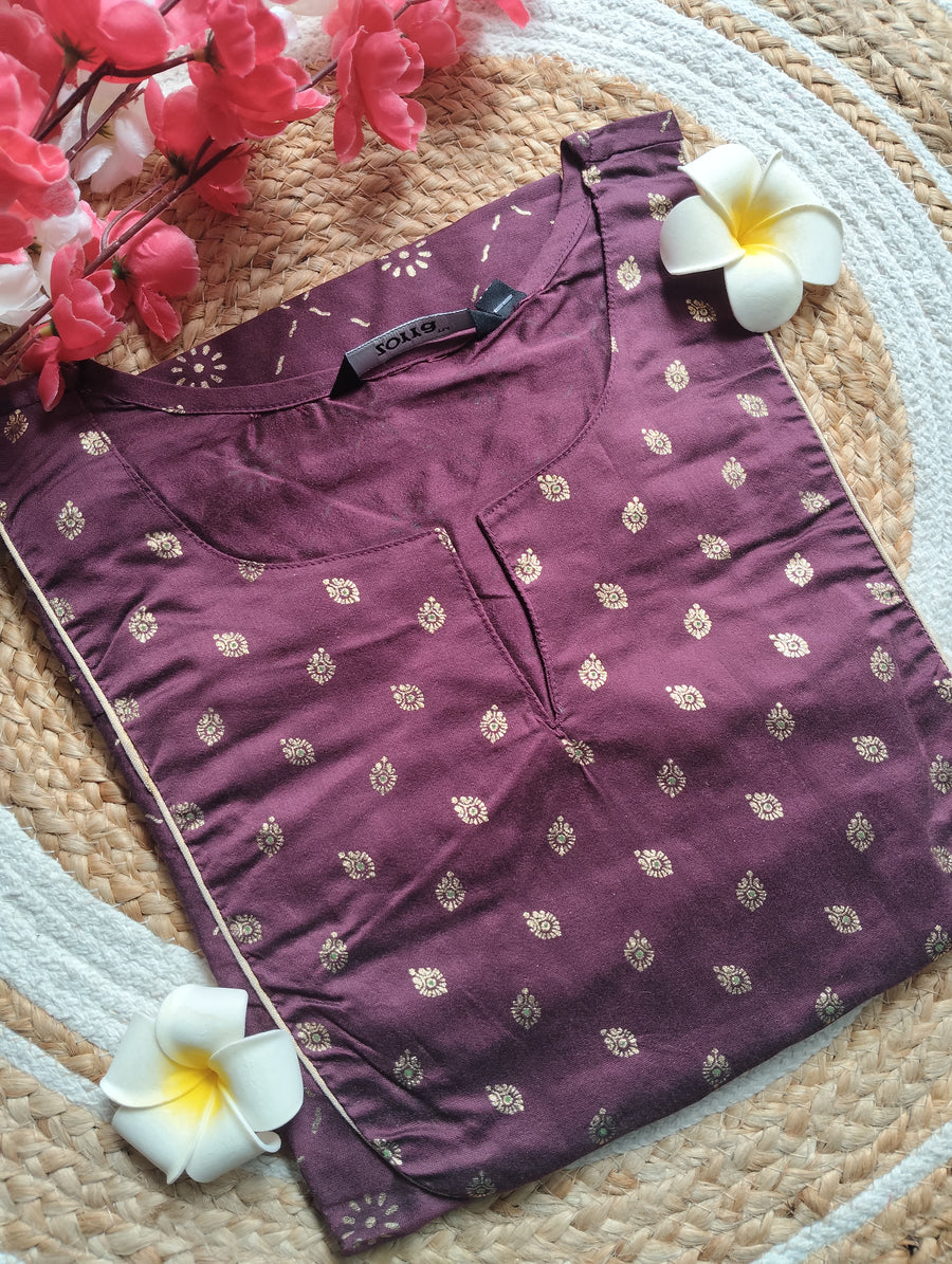 Branded Straight cut kurti