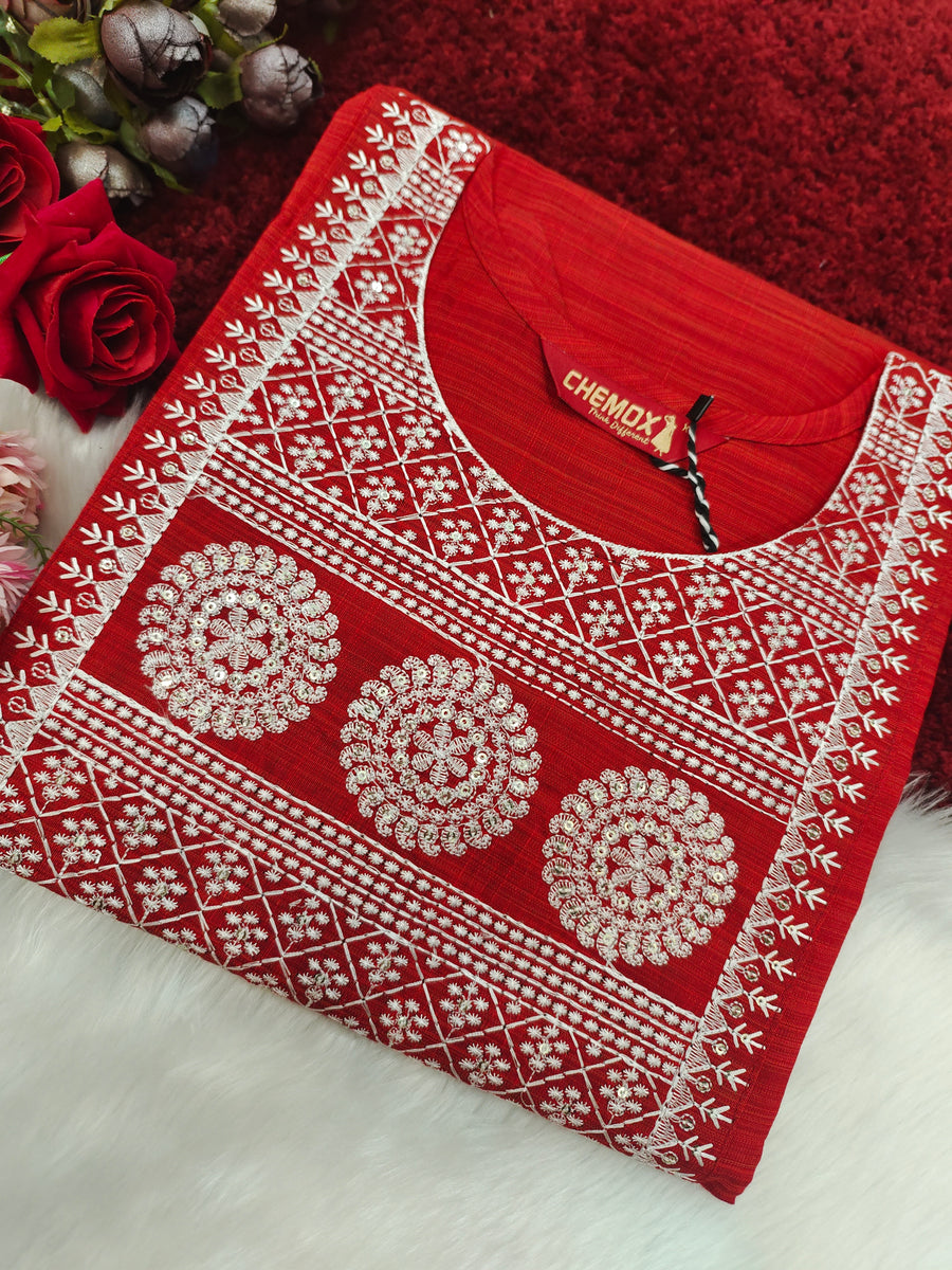 Branded Straight cut kurti
