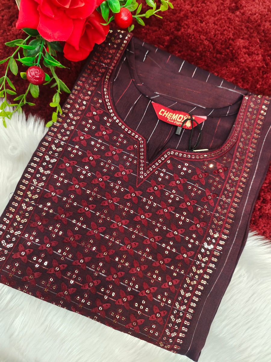 Branded Straight cut kurti