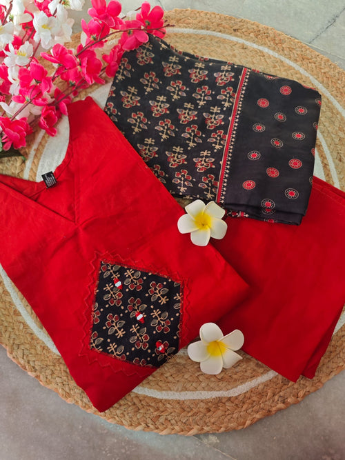 Dhabu Cotton Salwar Set