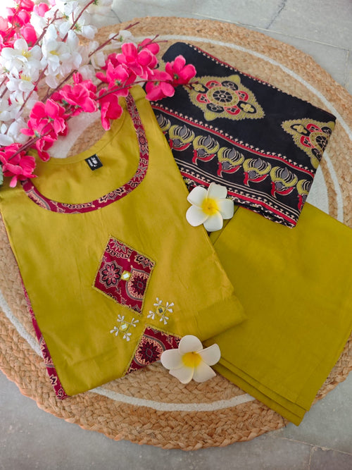 Dhabu Cotton Salwar Set