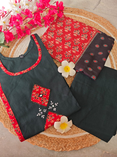 Dhabu Cotton Salwar Set