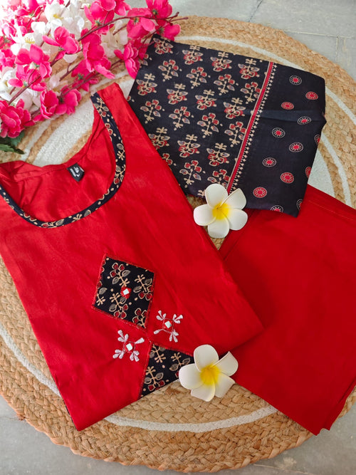 Dhabu Cotton Salwar Set