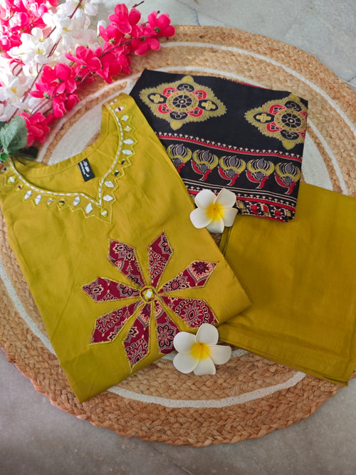 Dhabu Cotton Salwar Set